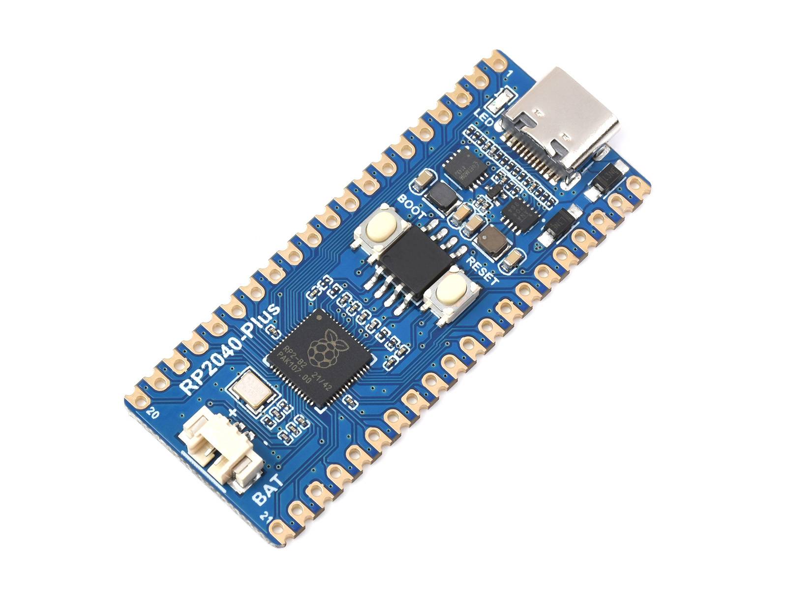 WaveShare RP2040-Plus 16MB with Header Based on Raspberry Pi MCU RP2040