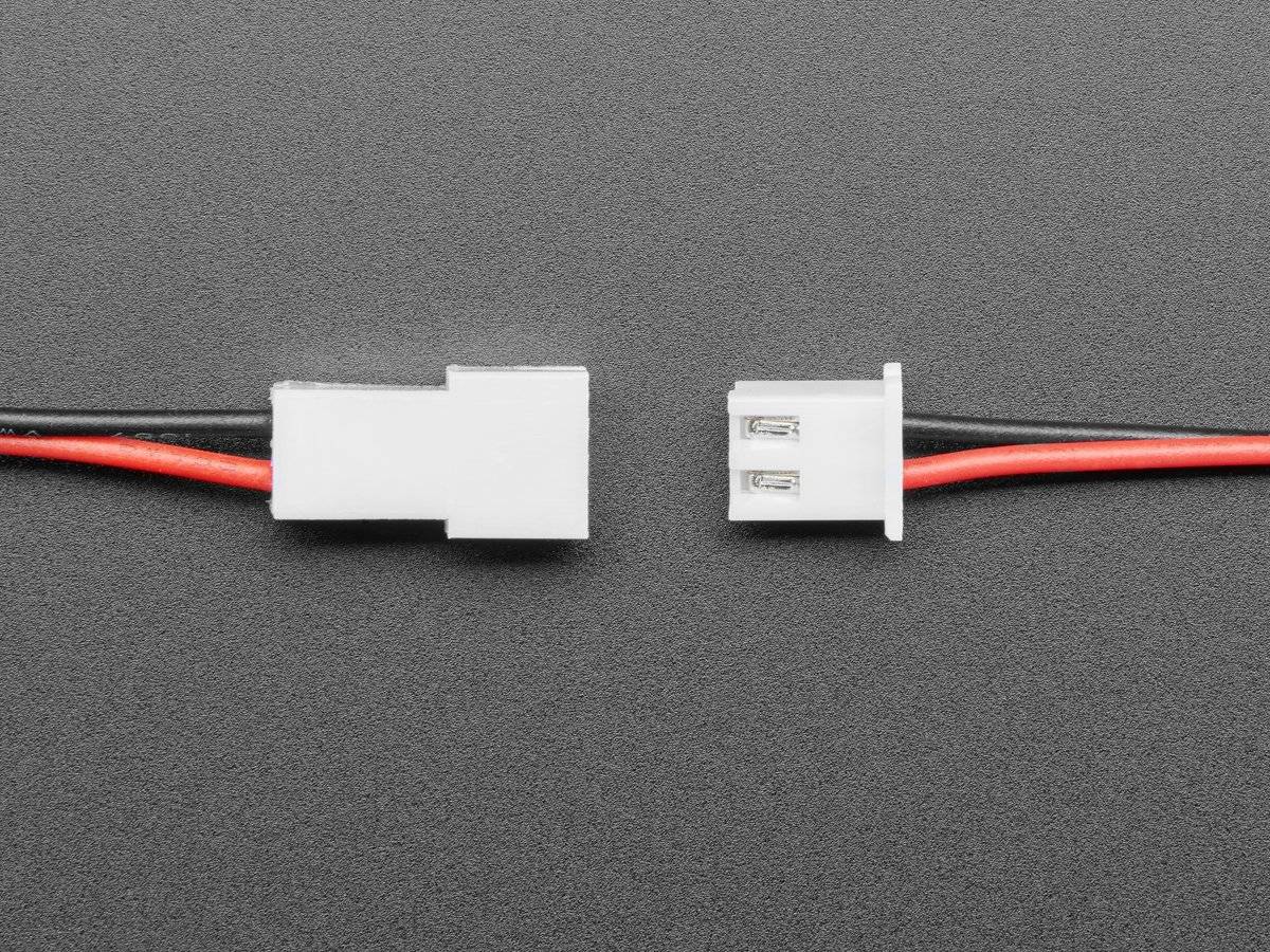 Adafruit 2.5mm Pitch 2-pin Cable Matching Pair - JST XH compatible