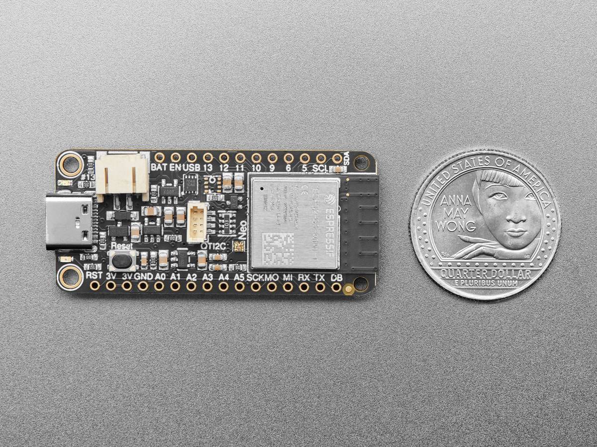 Adafruit ESP32-S3 Reverse TFT Feather 4MB Flash 2MB PSRAM STEMMA QT