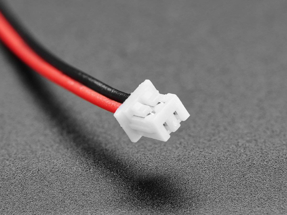 Adafruit 1.25mm Pitch 2Pin Cable Matching Pair 40cm Molex PicoBlade Compatible