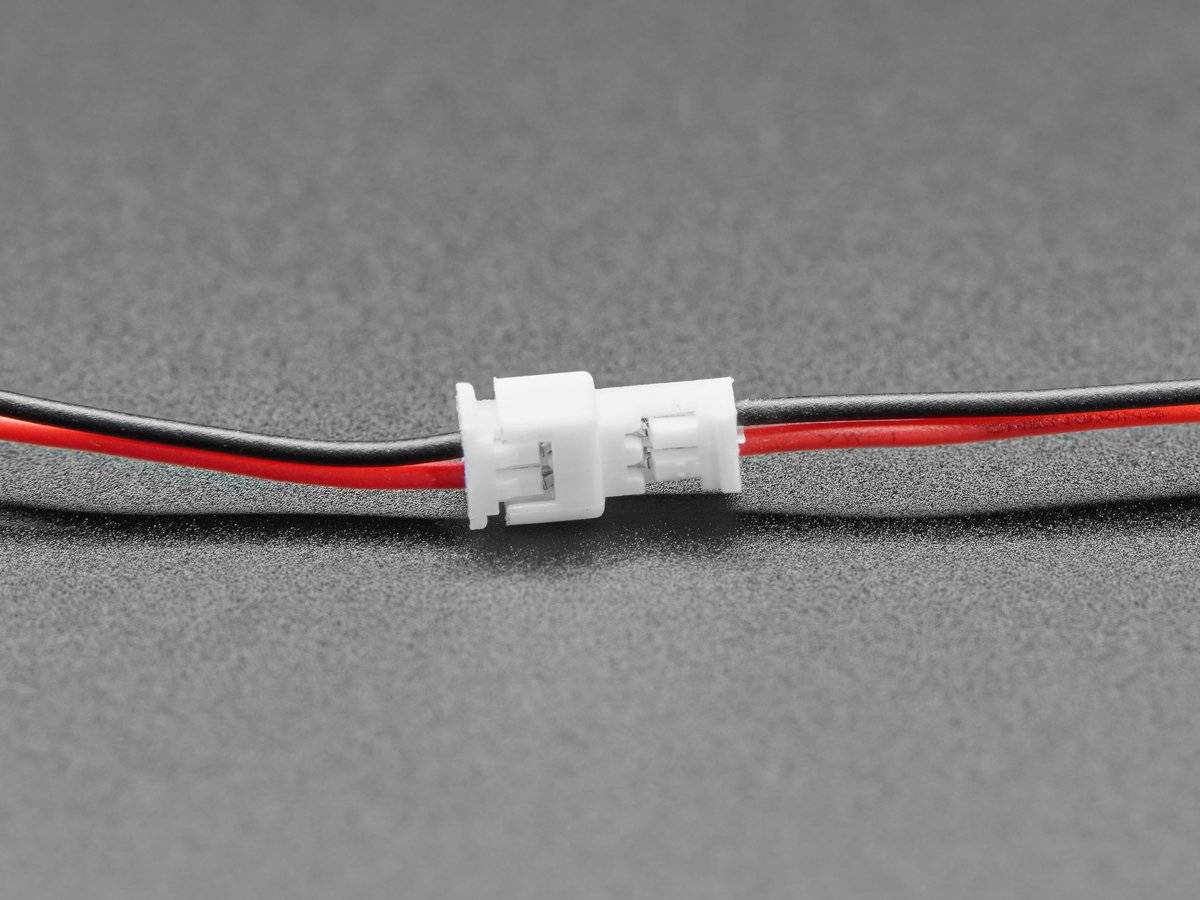 Adafruit 1.25mm Pitch 2Pin Cable Matching Pair 40cm Molex PicoBlade Compatible