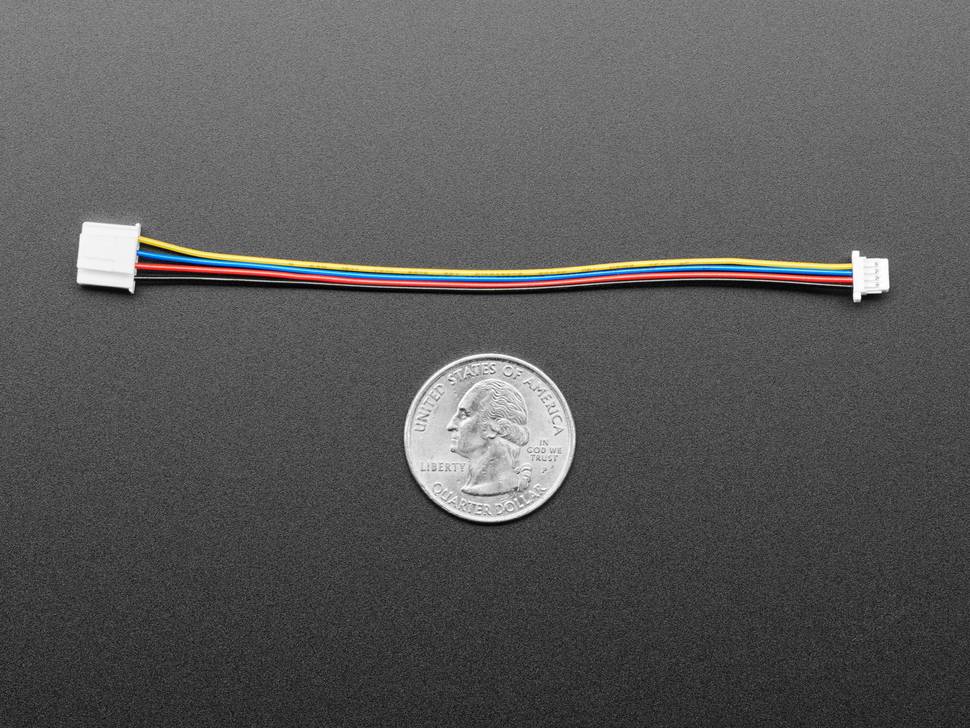 Adafruit Grove to STEMMA QT / Qwiic / JST SH Cable 100mm Long 4528
