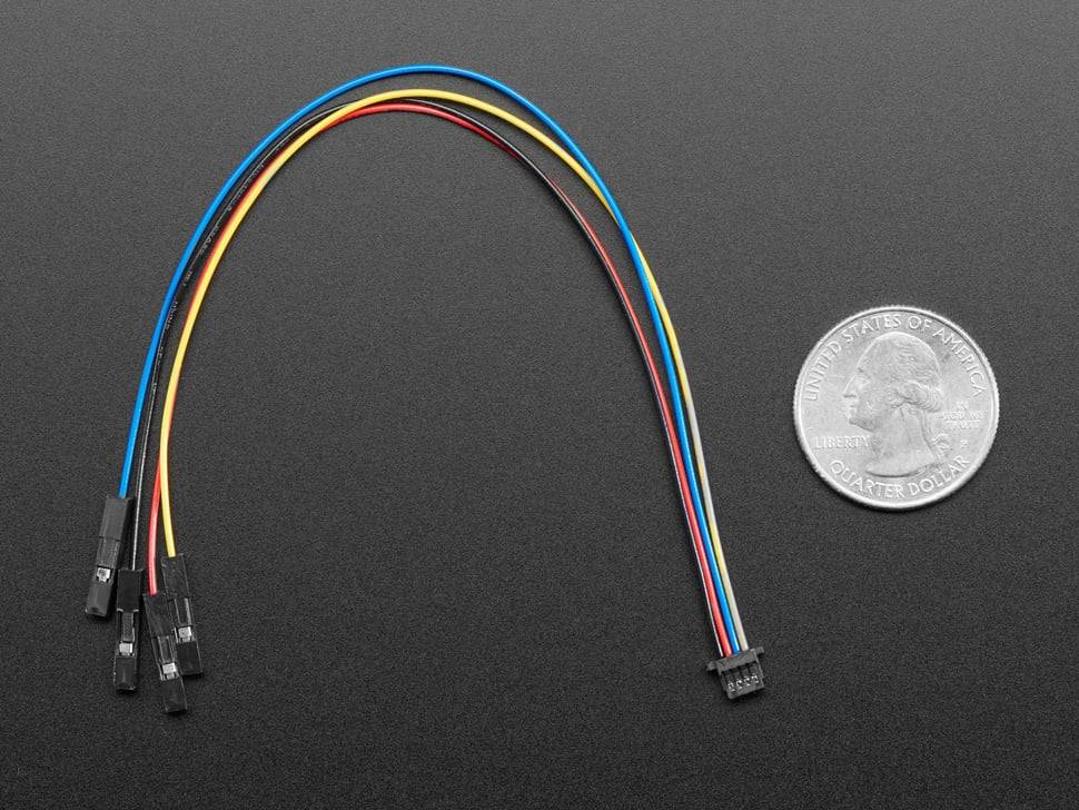 Adafruit STEMMA QT Qwiic JST SH 4Pin Cable 150mm with Premium Female Sockets