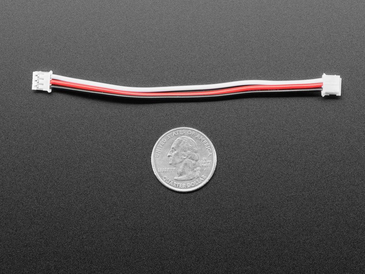 Adafruit JST PH 2mm 3Pin Plug-Plug Cable 100mm long 4336