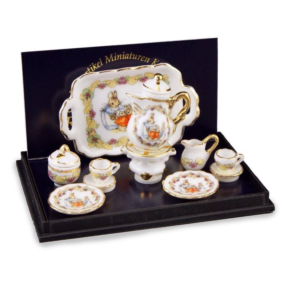 Kaffeeservice, Peter Hase - Blumenband