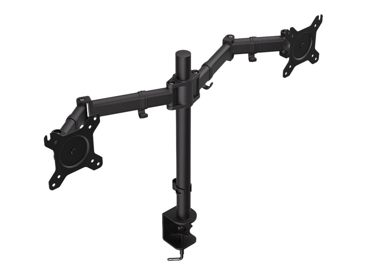 Endorfy Atlas Double - Aufstellung - für 2 LCD-Displays - Metall - Schwarz - Bildschirmgröße: bis zu 68,6 cm (bis zu 27