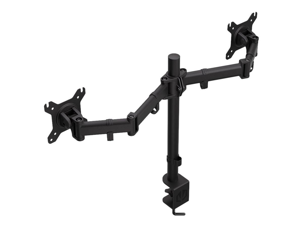 Endorfy Atlas Double - Aufstellung - für 2 LCD-Displays - Metall - Schwarz - Bildschirmgröße: bis zu 68,6 cm (bis zu 27