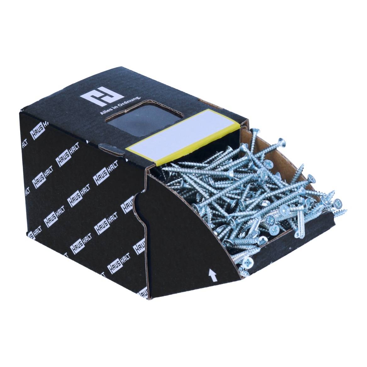 HausHalt Universal Holzbauschraube Holzschraube 3,5 x 45 mm PZ2 1600 Stk. ( 4x 000051371108 ) silber verzinkt Kreuzschlitz Pozidriv Senkkopf