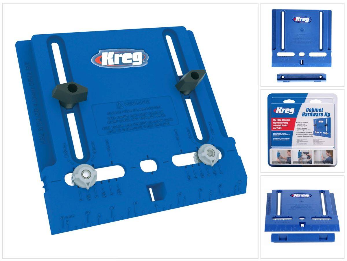 KREG Cabinet Hardware Jig Bohrschablone für Möbelgriffe ( KHI-PULL ) für Möbelbau und Schranktüren