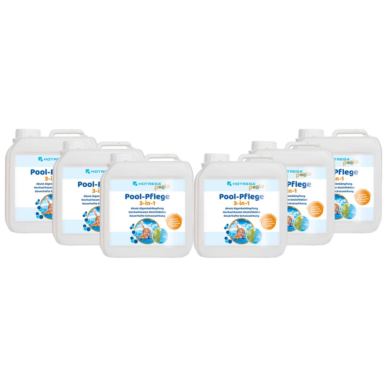 HOTREGA Pool-Pflege 3in1 Konzentrat Sets - Menge:6