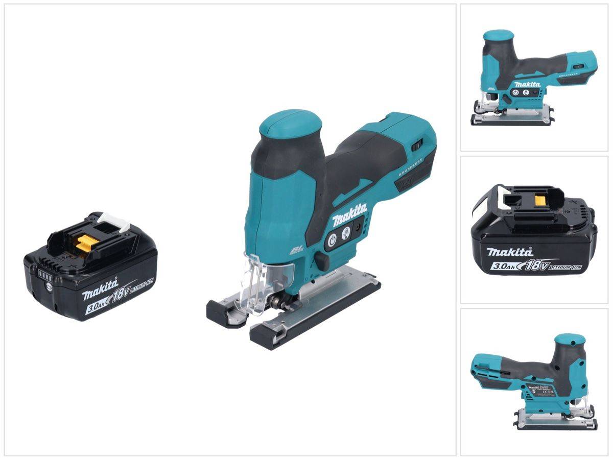 Makita DJV 185 F1 Akku Pendelhubstichsäge 18 V Brushless + 1x Akku 3,0 Ah - ohne Ladegerät