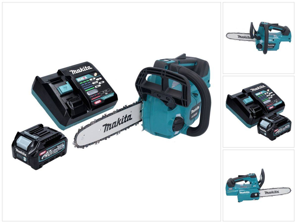 Makita UC 002 GD101 Akku Kettensäge 40 V max. 25 cm 24,8 m/s Brushless + 1x Akku 2,5 Ah + Ladegerät