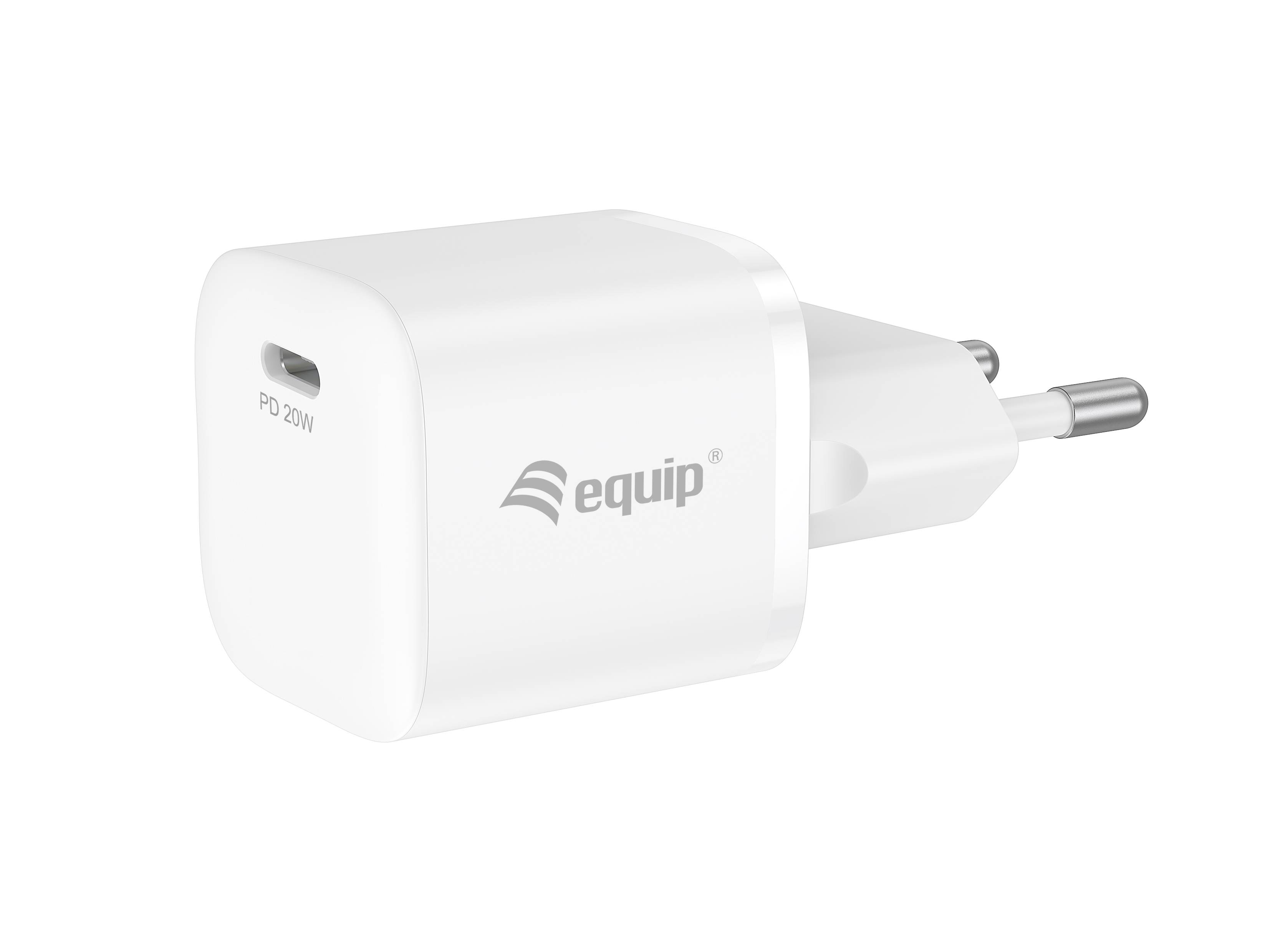 Equip 1-Port 20W USB-C PD-Ladegerät - Indoor - AC - 12 V - Weiß