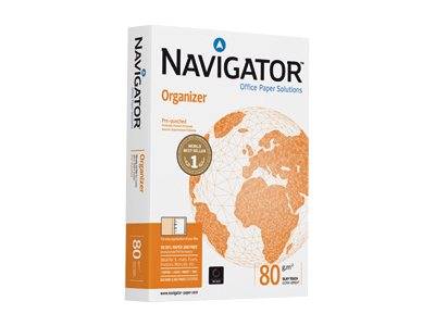 Navigator Organizer - A4 (210 x 297 mm) - 80 g/m² - 500 Blatt Normalpapier (Packung mit 5)