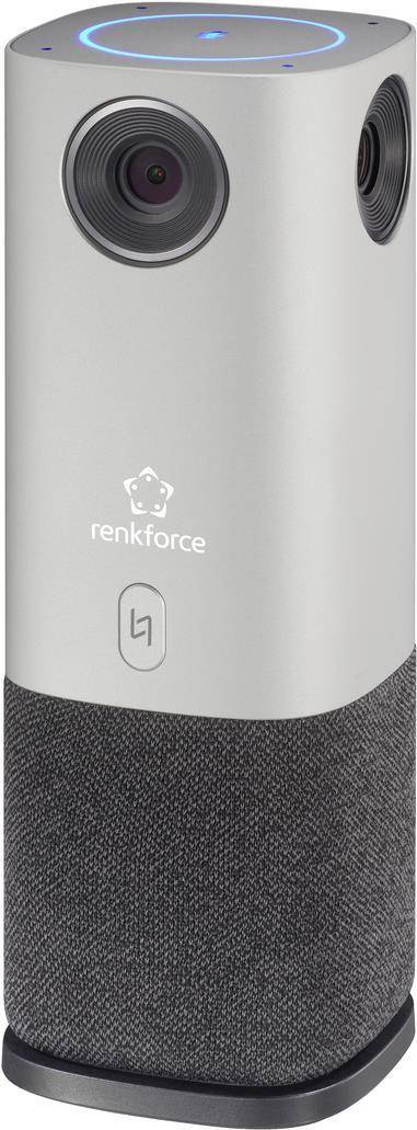 Renkforce RF-CC-800 360° Videokonferenz-System Full HD 1920 x 1080 Pixel 360° Erfassung, 4 Weitwinkel-Kameras, Voice