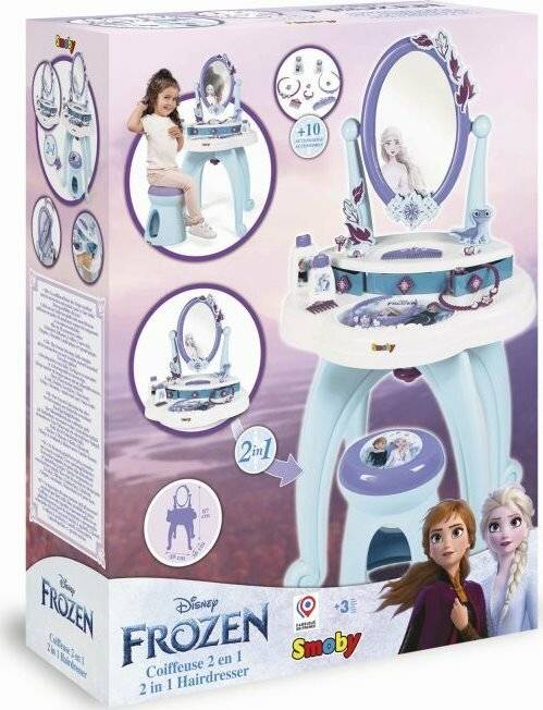 SMOBY Kosmetiktisch mit Stuhl 2in1 Ice Kingdom