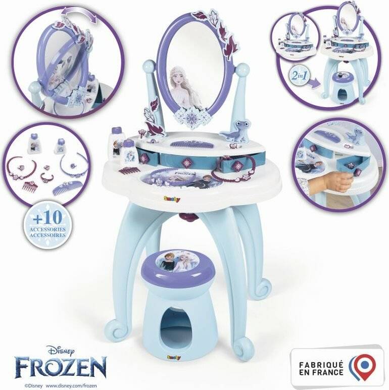SMOBY Kosmetiktisch mit Stuhl 2in1 Ice Kingdom