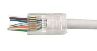 Microconnect KON505-50EZ, RJ-45, Transparent, Kunststoff, Cat6, Kupfer, Kupferlegierung