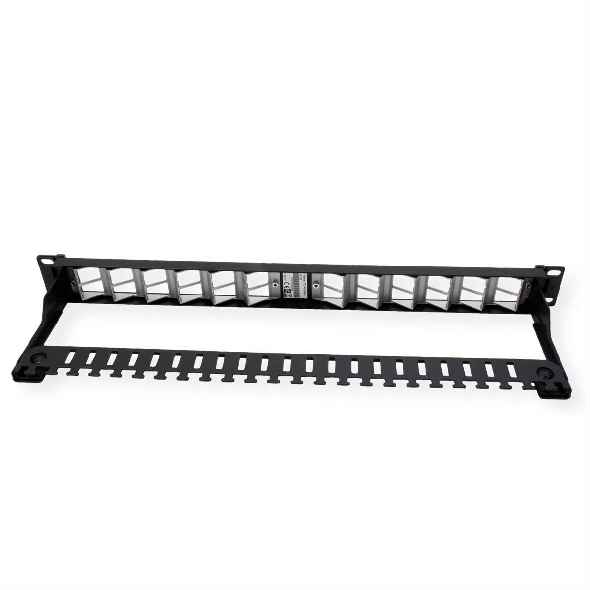 TRENDnet TC-KP24SA 24 Port Patch Panel, für Keystones, gewinkelt 1U