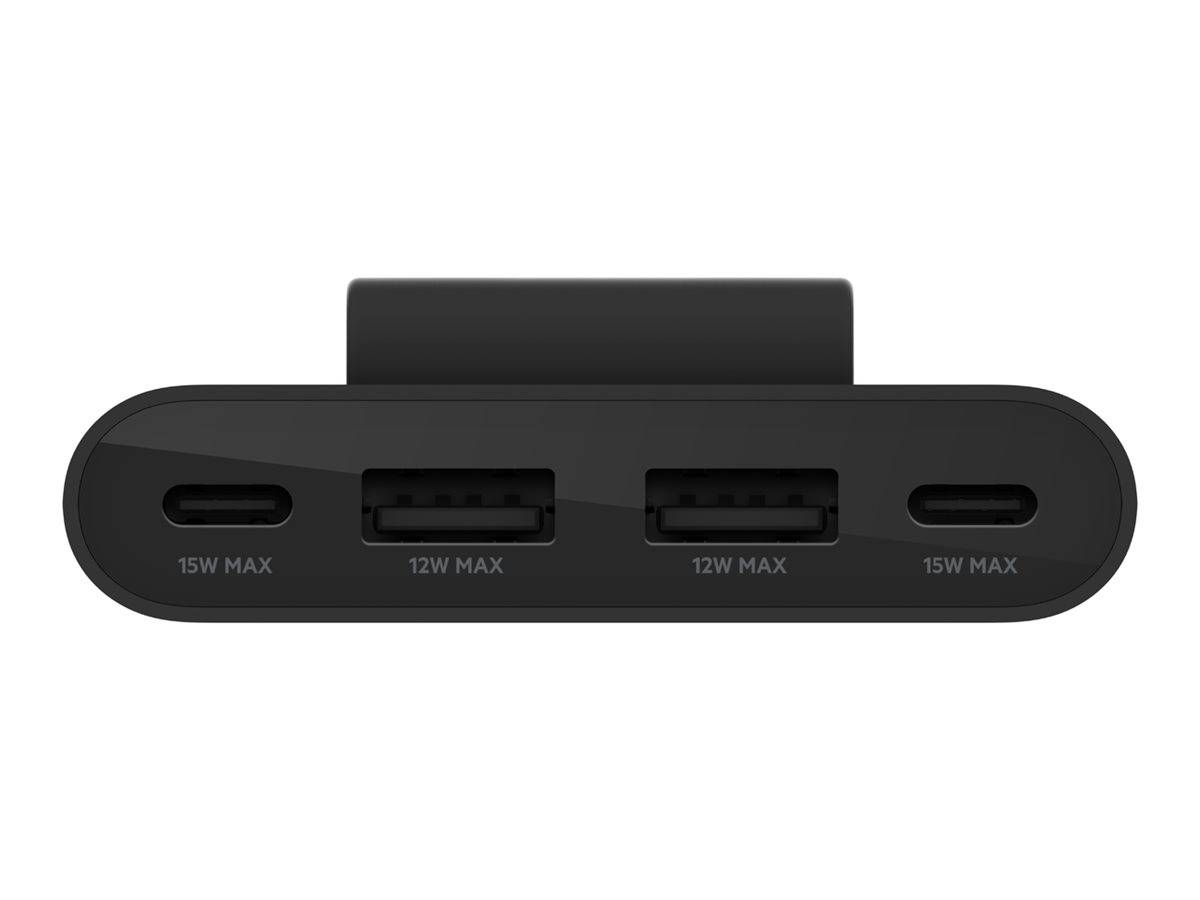 Belkin BoostCharge - Ladesteifen - 4 Ausgabeanschlussstellen (2 x USB-C, 2 x USB)