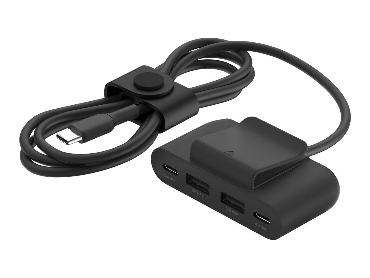 Belkin BoostCharge - Ladesteifen - 4 Ausgabeanschlussstellen (2 x USB-C, 2 x USB)