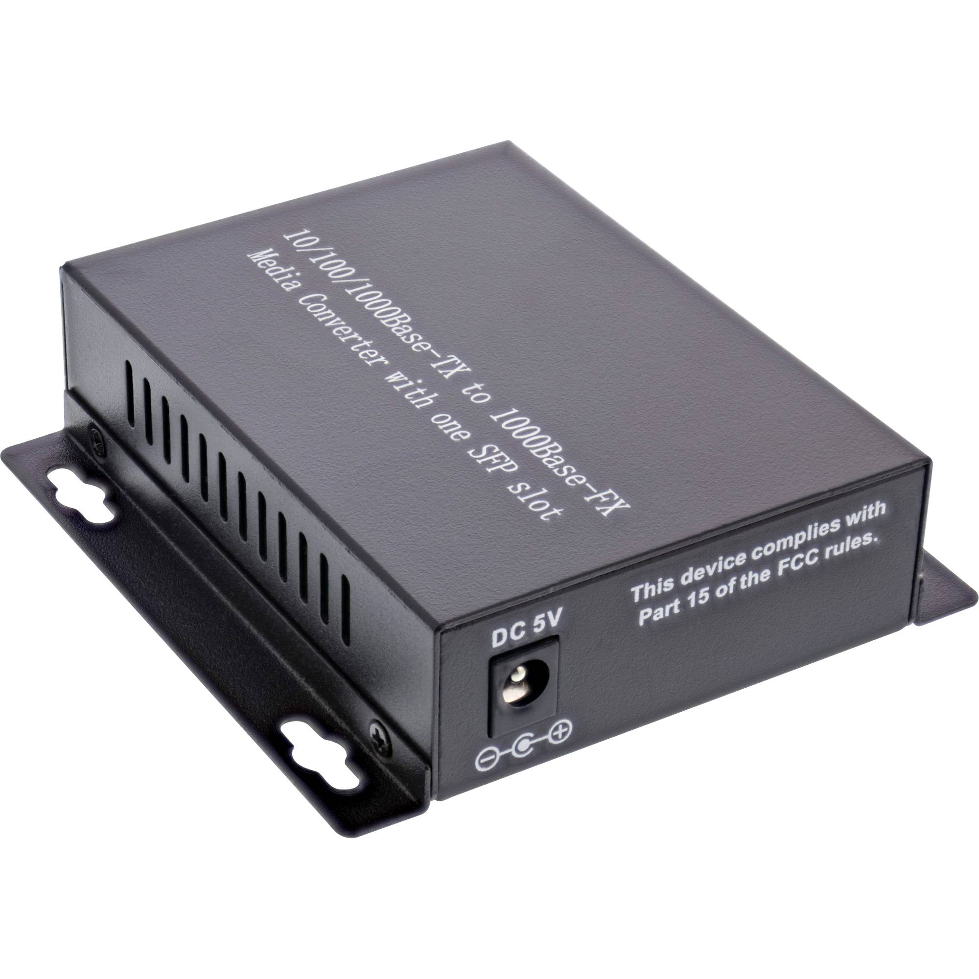 INLINE - Netzwerk Media Konverter 10/100/1000Mb/s TP zu SFP LWL - SM - 20km