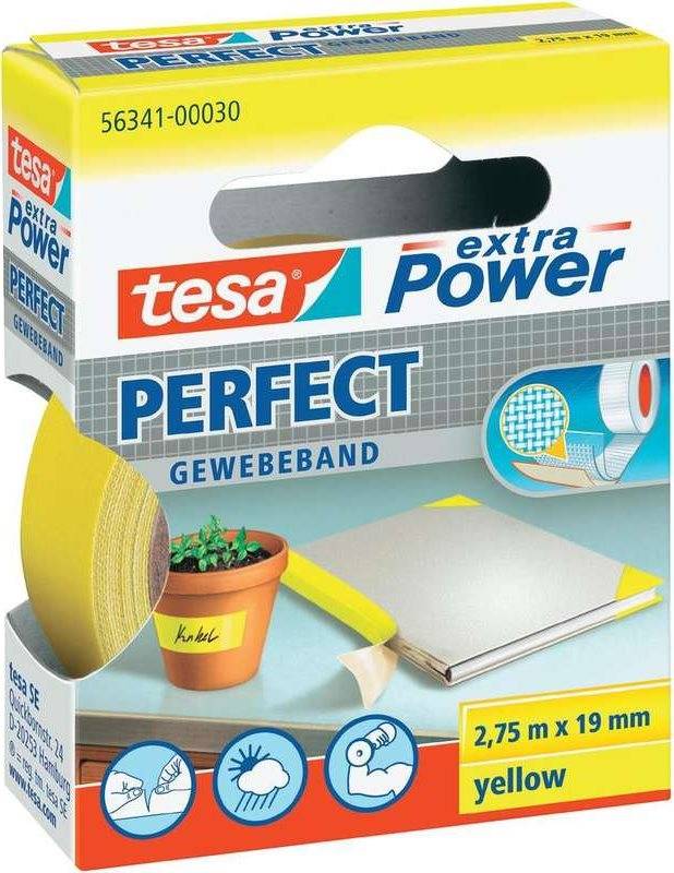 tesa® extra Power Gewebeband (L x B) 2.75 m x 19 mm Gelb 56341-30-2 Inhalt: 1 Rolle(n) (56341-30-2)