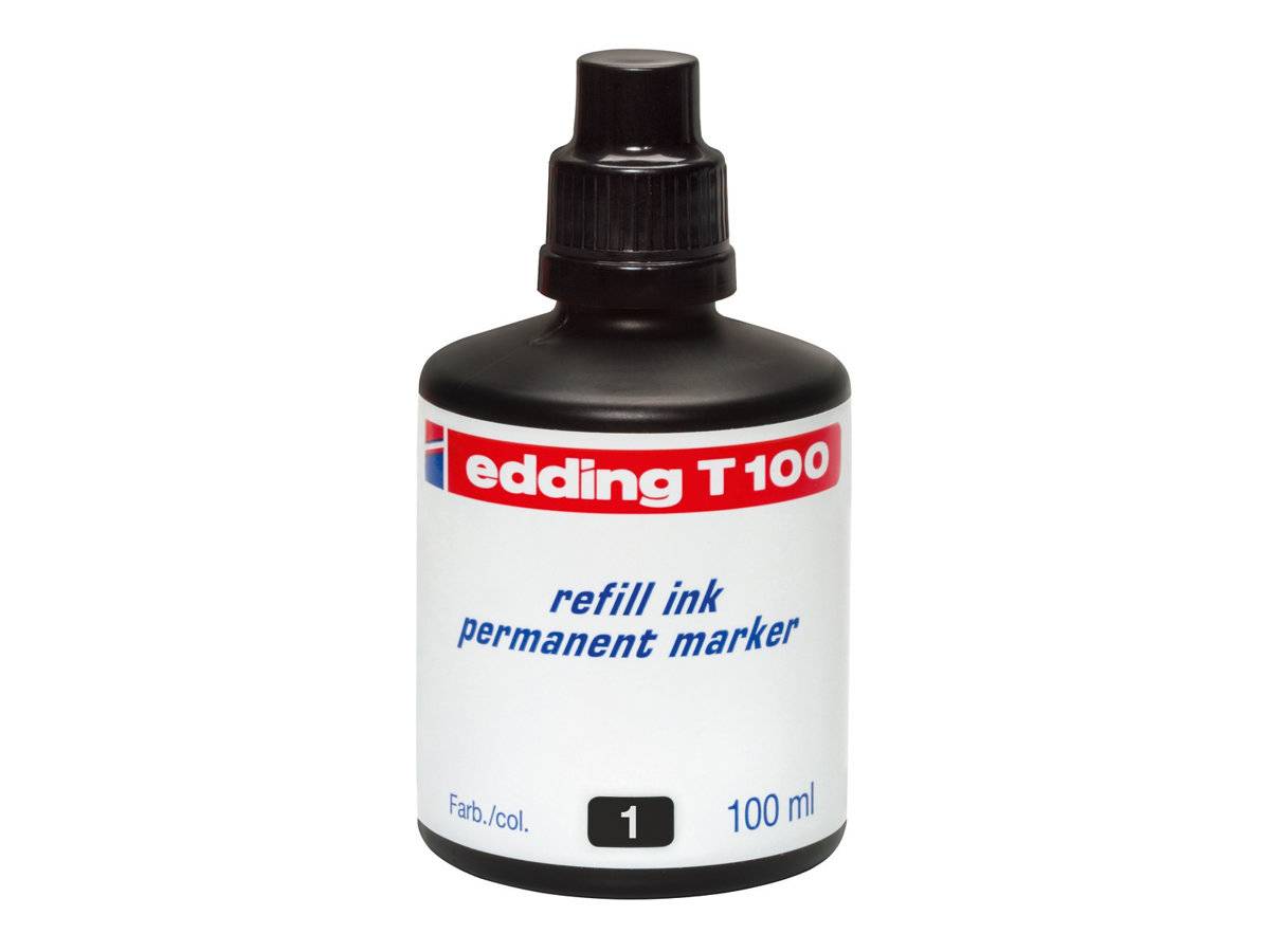 edding T 100 - Tinte - permanent - Schwarz