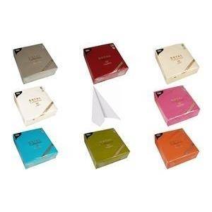 PAPSTAR Servietten ''ROYAL Collection'', türkis aus Tissue, 1/4 Falz, 4-lagig, eingeschweißt, Maße: 400 x