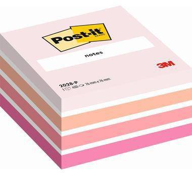 Post-it Haftnotizwürfel 2028P 76x45x76mm 450Blatt pastellpink