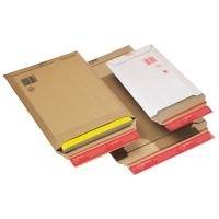 ColomPac Versandtasche, aus brauner Wellpappe, DIN A4+ Innenmaße: (B)235 x (T)340 x (H)-35 mm