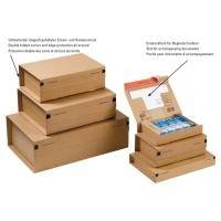 ColomPac Paket-Versandkarton ''POST'', Größe: SL, braun Innenmaße: (B)300 x (T)212 x (H)43 mm