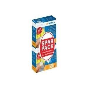 HERMA Foto-Kleber im Sparpack, Inhalt: 2 x 500 Stück eine Seite klebefertig, eine Seite mit Schutzpapier (1075)