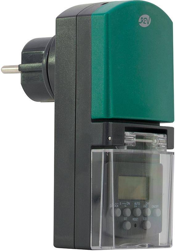 Zeitschaltuhr digital Außen IP44 anth-grün Beschaffungsartikel