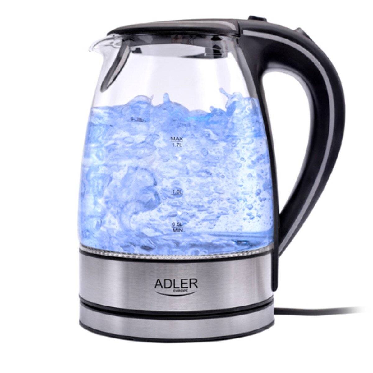 Camry Adler Wasserkocher 2000W - AD1225*Edelstahl/schwarz* - 2000 W