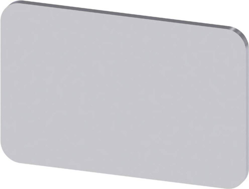 Siemens Bezeichnungsschild >>ACHTUNG 10er PACK!!<< aufrastbar, quadratisch (L x B) 27 mm x 17.5 mm unbeschriftet Silber