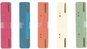 herlitz Heftstreifen 34 x 150 mm, RC-Karton, farbig sortiert blauer Engel, farbig sortiert: 6 x 25 Stück in den Farben