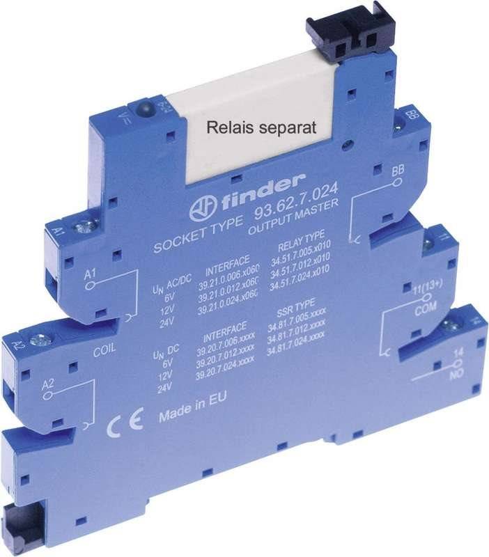 Finder Relaissockel mit Haltebügel, mit LED, mit EMV-Entstörbeschaltung 1 St