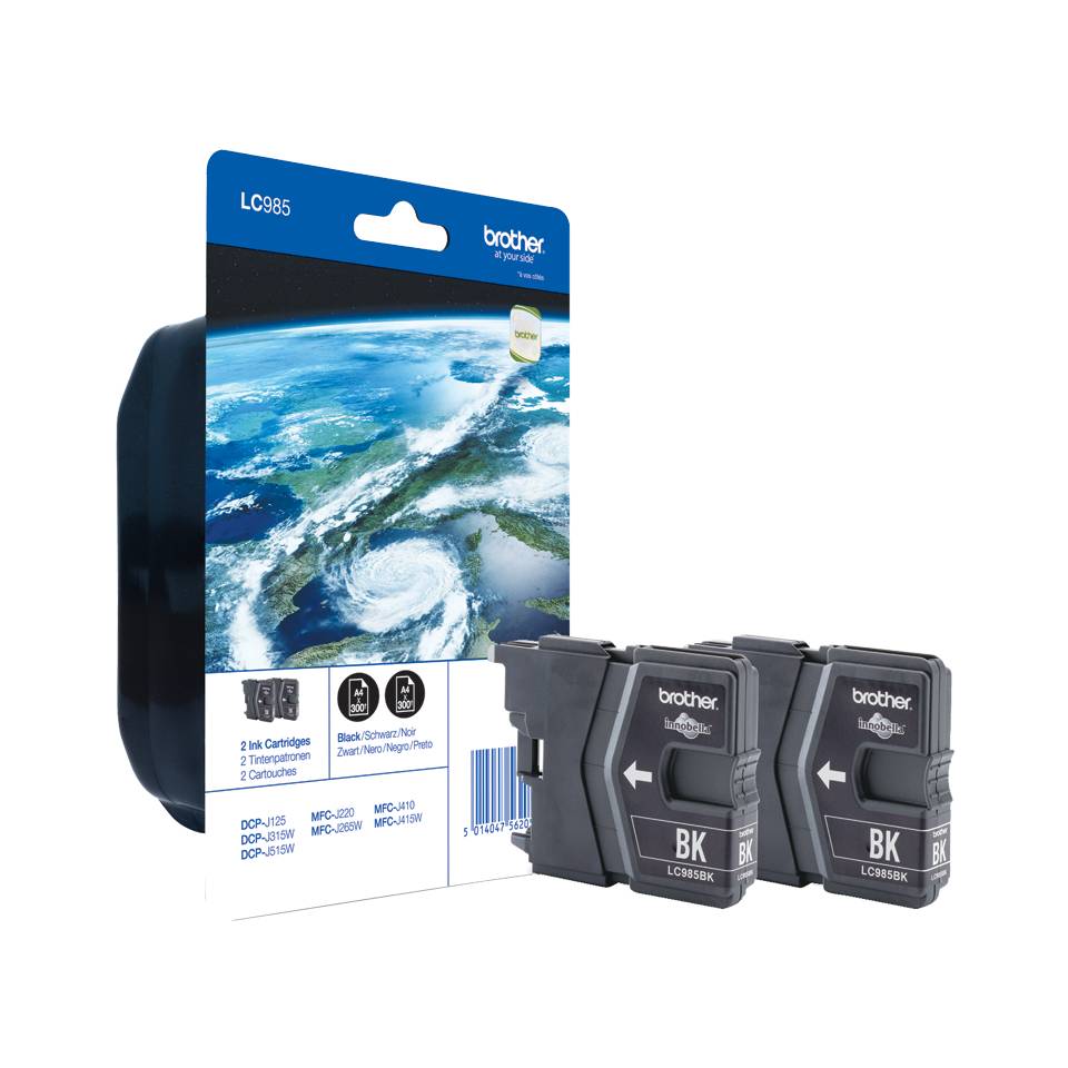Brother LC985BKBP - 2er-Pack - Schwarz - original