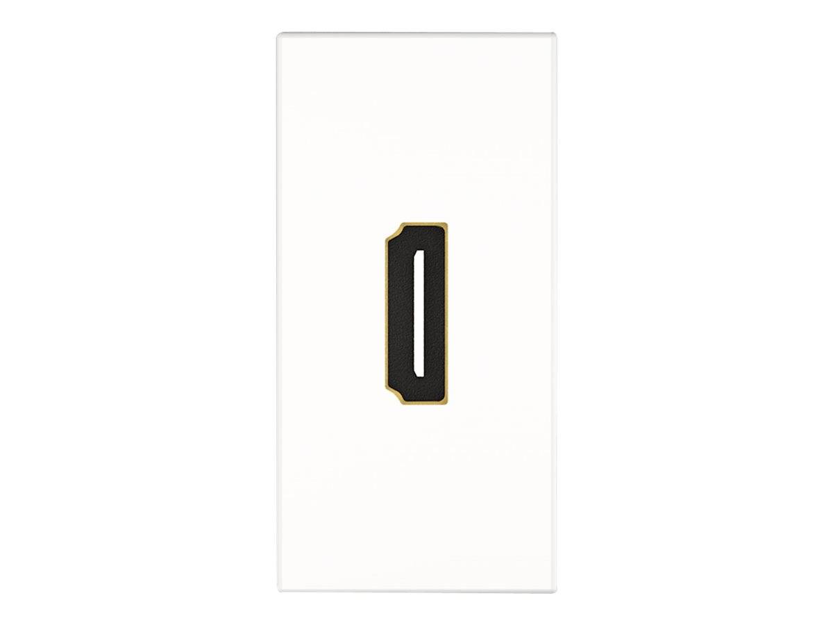 Kindermann Konnect flex 45 click - Modulares Faceplate-Snap-In - HDMI with Ether