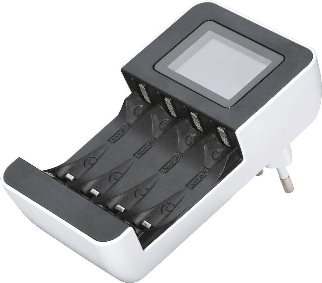 Hama Akku-Ladegerät AA AAA NiMh LCD-Anzeige