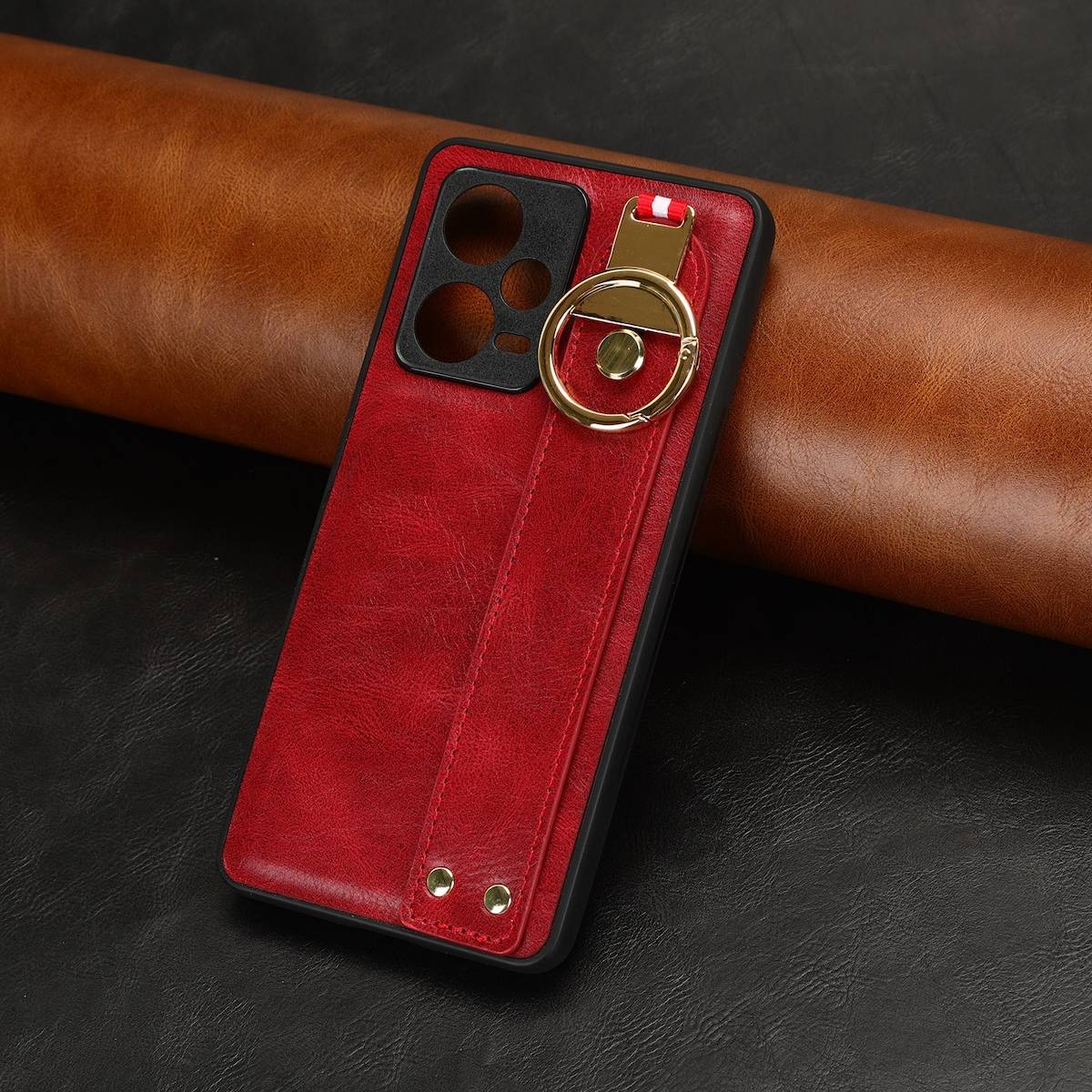 Für Xiaomi Redmi Note 12 Pro 5G Handy Hülle mit Armband / Ringhalter