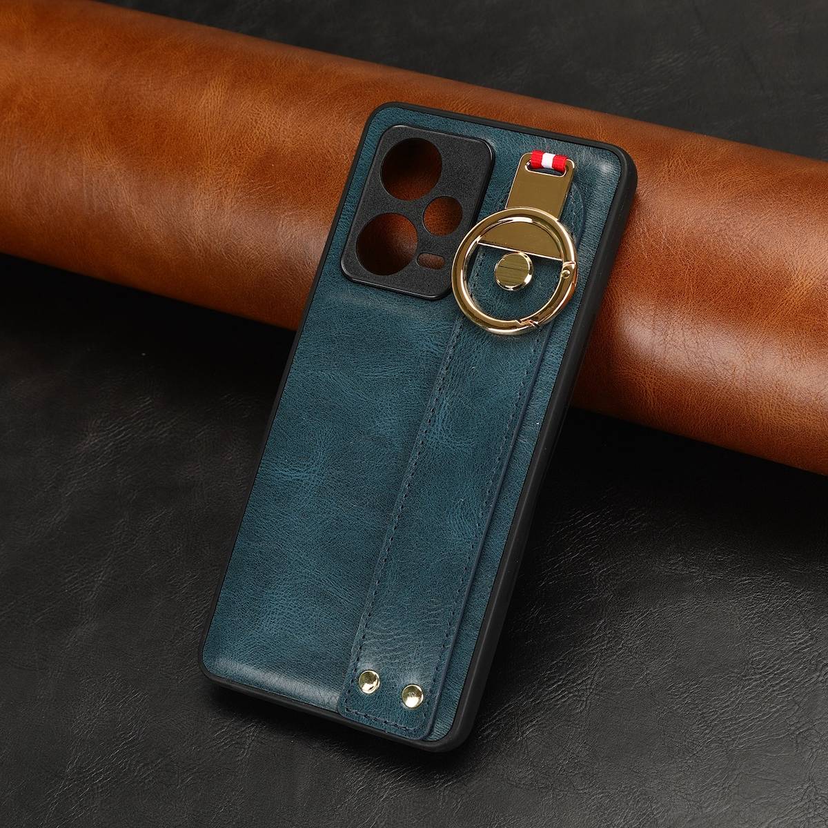 Für Xiaomi Redmi Note 12 Pro 5G Handy Hülle mit Armband / Ringhalter