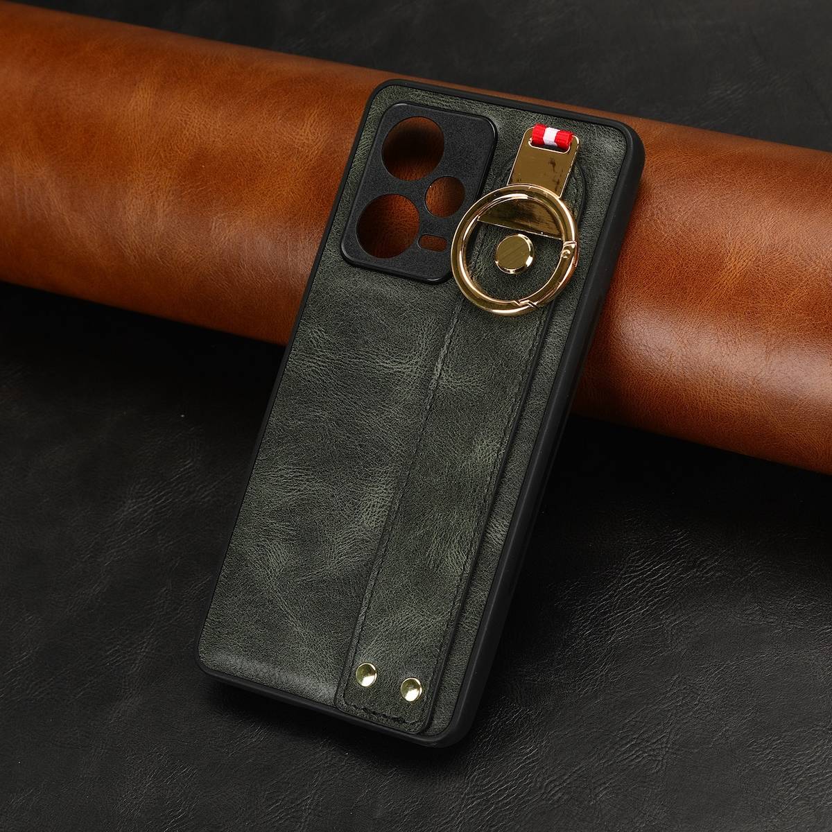 Für Xiaomi Redmi Note 12 Pro 5G Handy Hülle mit Armband / Ringhalter