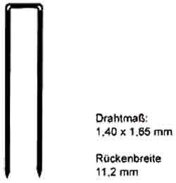 Heftklammern Type Z - Länge 40 mm - Schachtel (Stück) 11.100