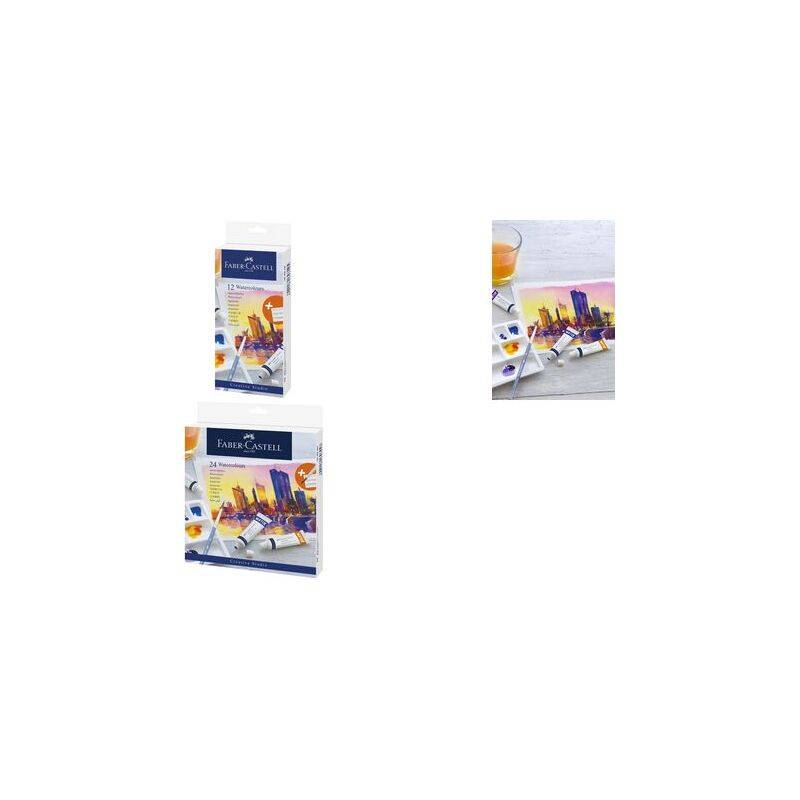 FABER-CASTELL Aquarellfarbe in Tube, 12er Kartonetui