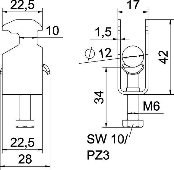 OBO Bettermann Bügelschelle BS-H1-M-12 FT
