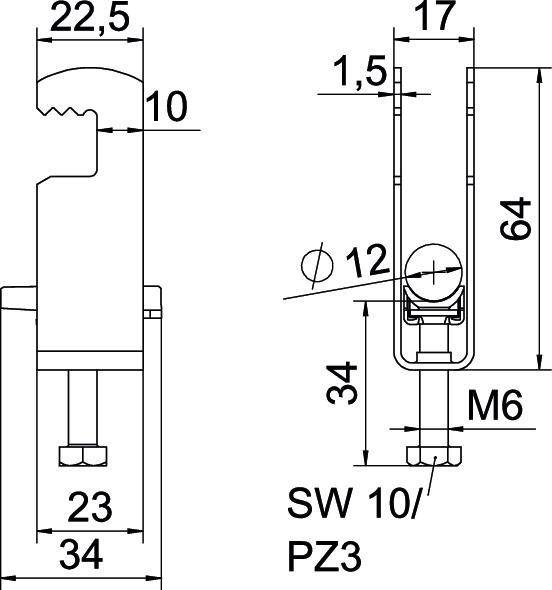 50 Stk. OBO Bettermann Bügelschelle BS-F2-K-12 FT