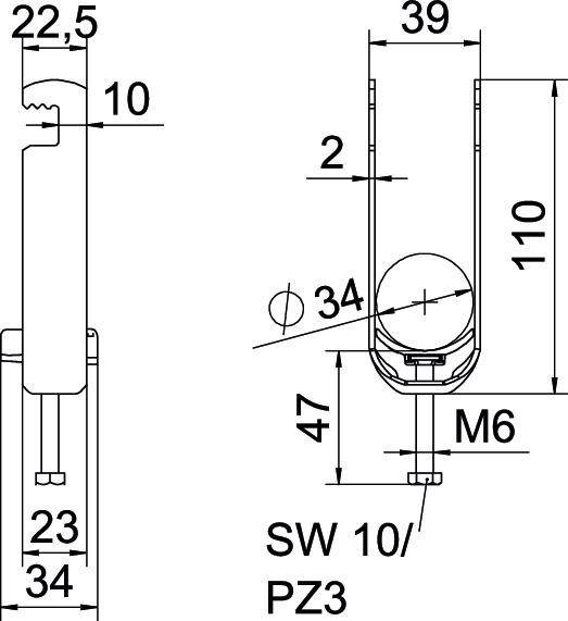 OBO Bettermann Bügelschelle BS-F2-K-52 FT