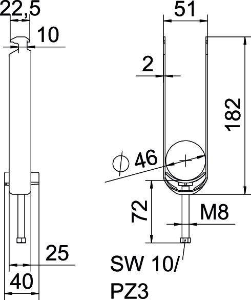 OBO Bettermann Bügelschelle BS-H3-K-46 FT